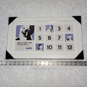 Baby’s First Year Collage Frame 12 Month Photo Display 17.25” x 10” – Brand New